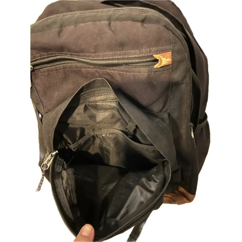 JanSport Cool Student 2 Section School Backpack Black Brown